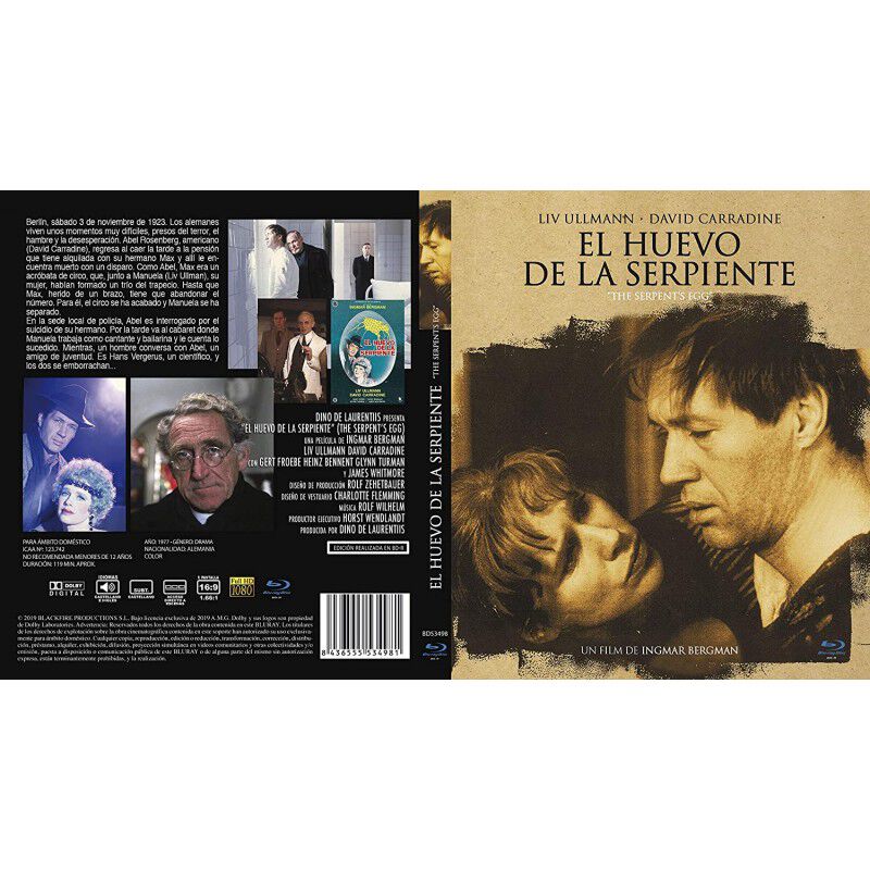 El Huevo De La Serpiente Bdr 1977 [blu-ray] image number null