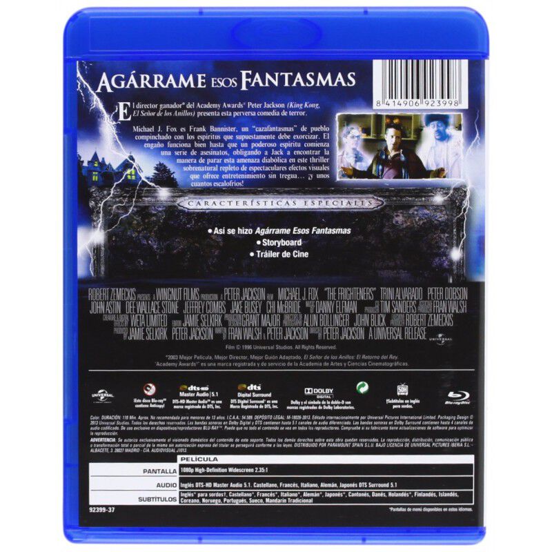 Ag&aacute;rrame Esos Fantasmas [blu-ray] (1996) The Fr... image number null