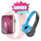 Combo Apple Watch Serie 9 GPS 45mm Rosa FR9H3LW/A + Audifonos Bluetooth