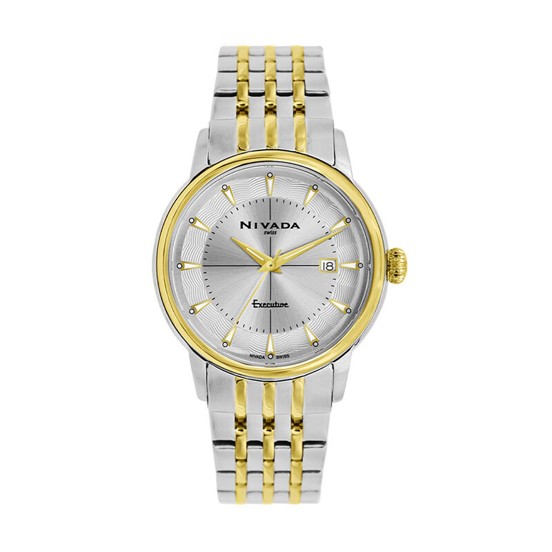 Reloj Nivada Executive Dama Bicolor Plata &Iacute;ndic... image number null