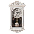 Reloj De Pared Clockswise Vintage Grandfather Con Aspecto De Madera, Marr&oacute;n