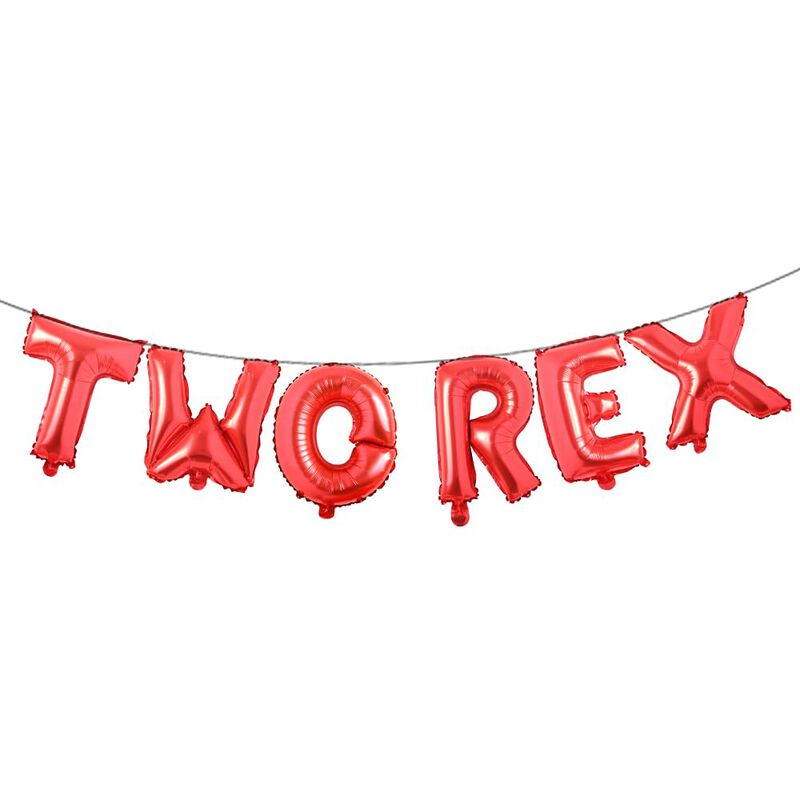 Set De Letras Two Rex Para Globos Ruiansi 41 cm... image number null
