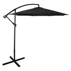 Sombrilla Moderna 2.9 M Jardín Exterior Playa Terraza Negro Jardimex