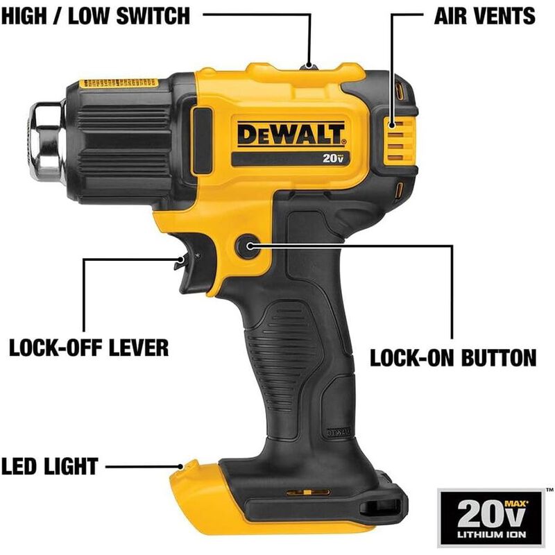 Pistola de Calor DeWalt DCE530B 20V MAX Sin Bat... image number null