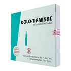 Dolo Tiaminal 2ml Caja con 3 ampolletas, 1 de 2mL y 2 de 1mL caja con 3 ampolletas de 1ml y 3 ampoll