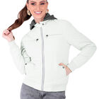 Chamarra Boomber Mujer Cuello Redondo Con Gorro