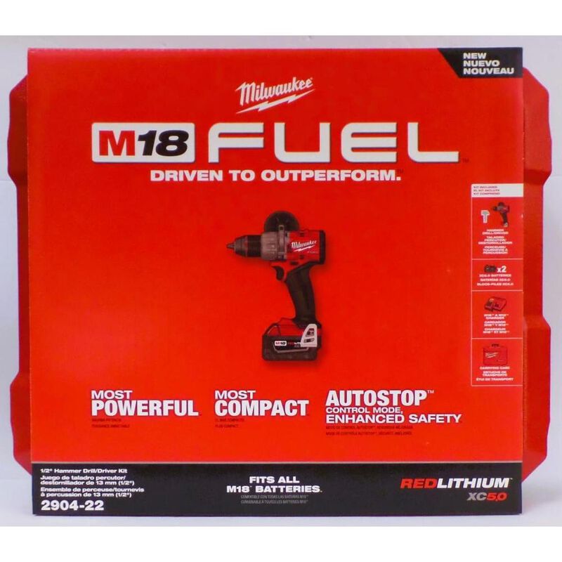 Rotomartillo Inal&aacute;mbrico Milwaukee M18 Fuel 1/2... image number null