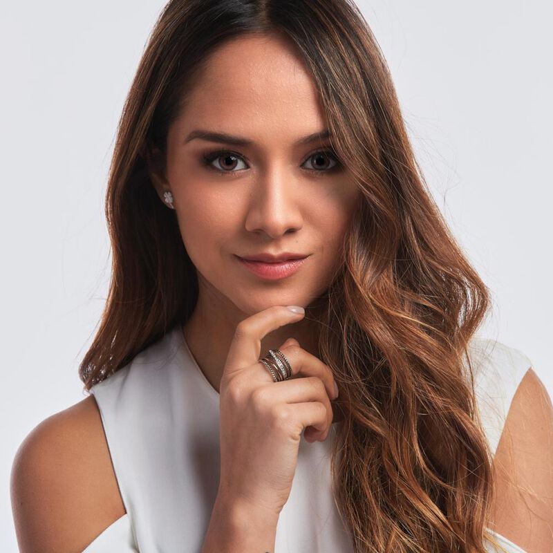 Anillo Mujer Acero Inoxidable Zirconia C&uacute;bica R... image number null