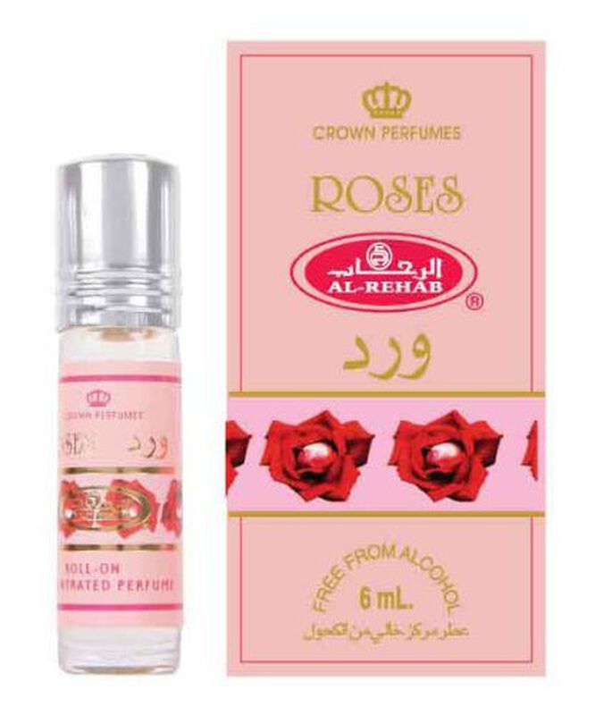 Perfume Roll‑on Al Rehab Roses 6 ml Sin Alcohol image number null