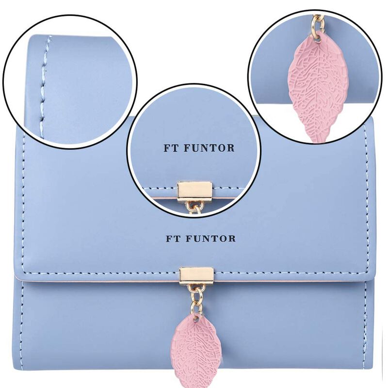 Billetera Ft Funtor Para Mujer De 19 cm, Rfid, ... image number null