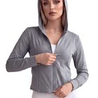 Sudadera Deportiva Para Mujer Malabis Sud-1022 Gris Con Proteccion Uv