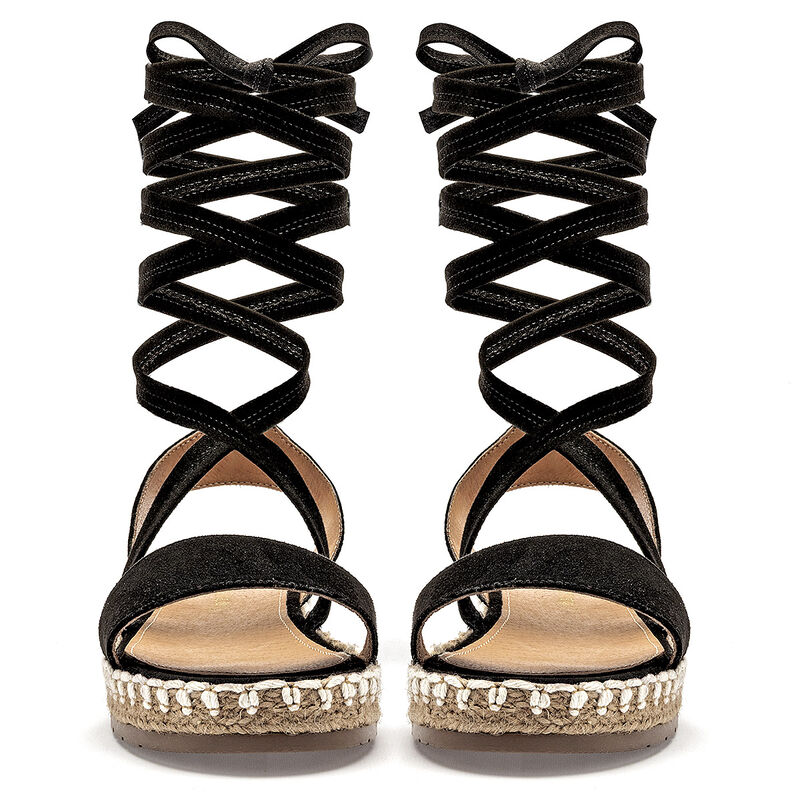 Moramora sandalia piso para mujer negro cod 140... image number null