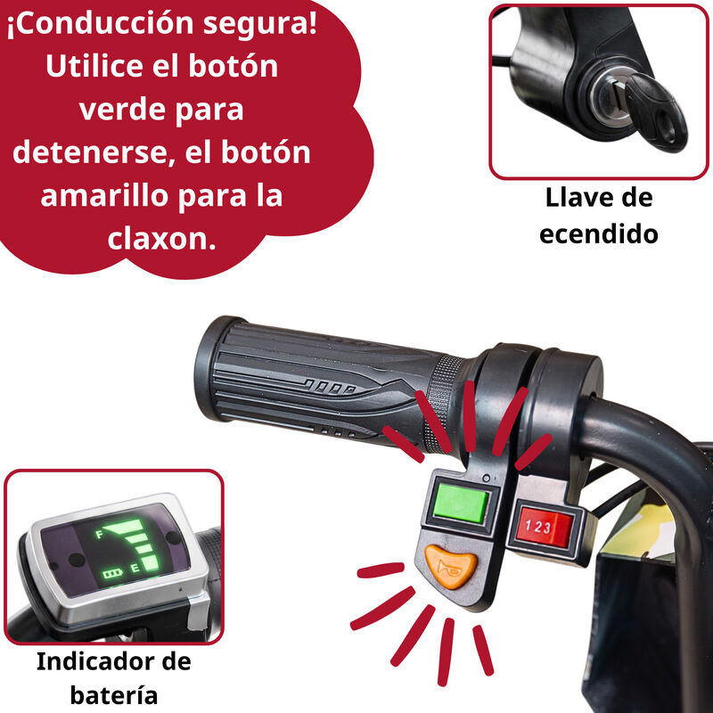 Montable El&eacute;ctrico Infantil Drift Trike Motor 1... image number null
