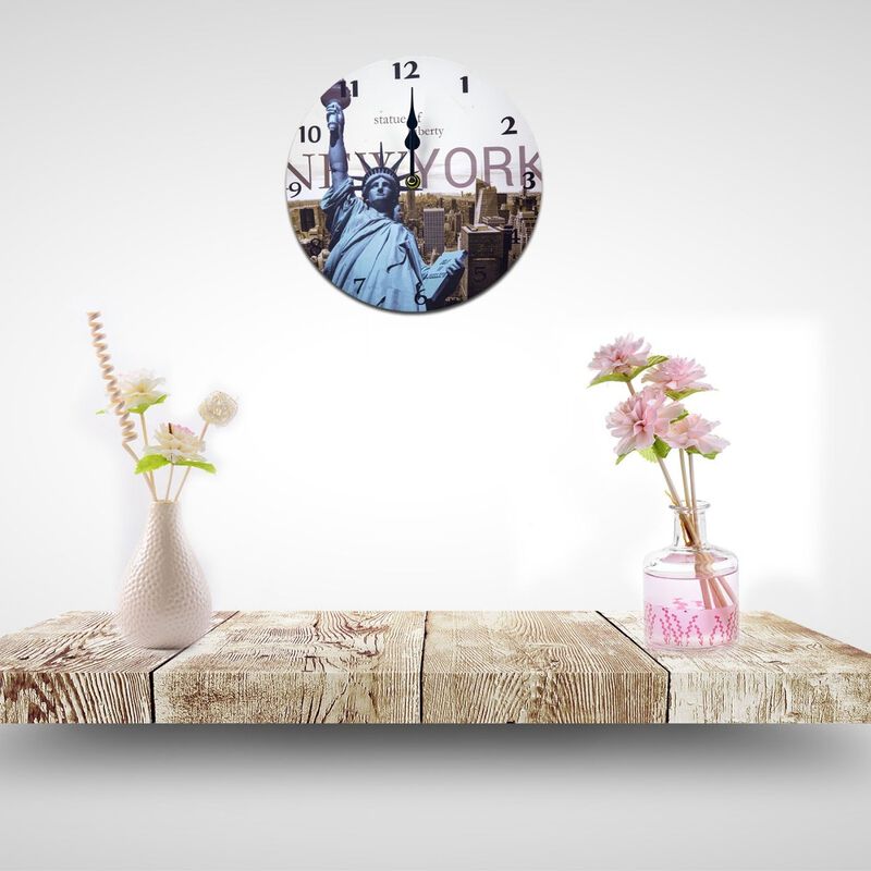 Reloj de Pared Vintage 33 cm New York image number null