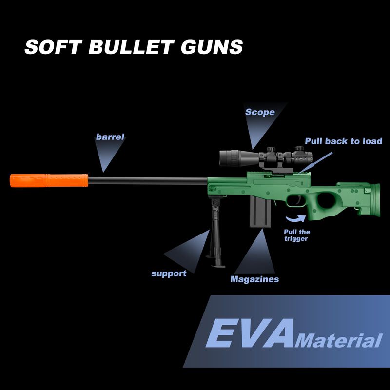 Fusil De Francotirador Toy Gun Kyliandi Soft Bu... image number null