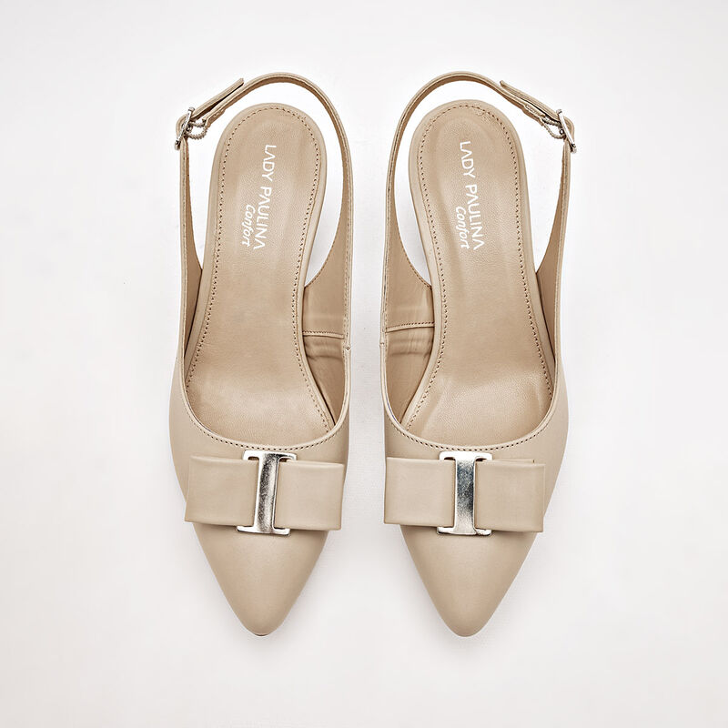 Lady Paulina Zapatilla Para Mujer Beige Cod 137... image number null
