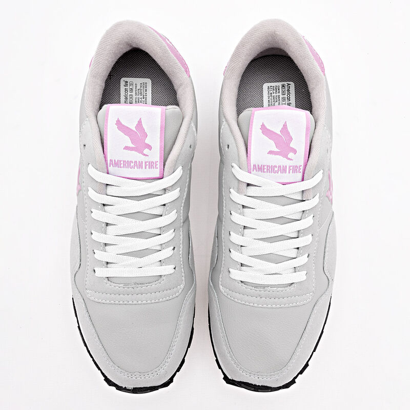 American Fire Tenis urbano para mujer gris rosa image number null