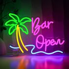 Letrero De Ne&oacute;n Decorativo Pmcvyh Bar Open 40 X 31 Cm Usb Regulable