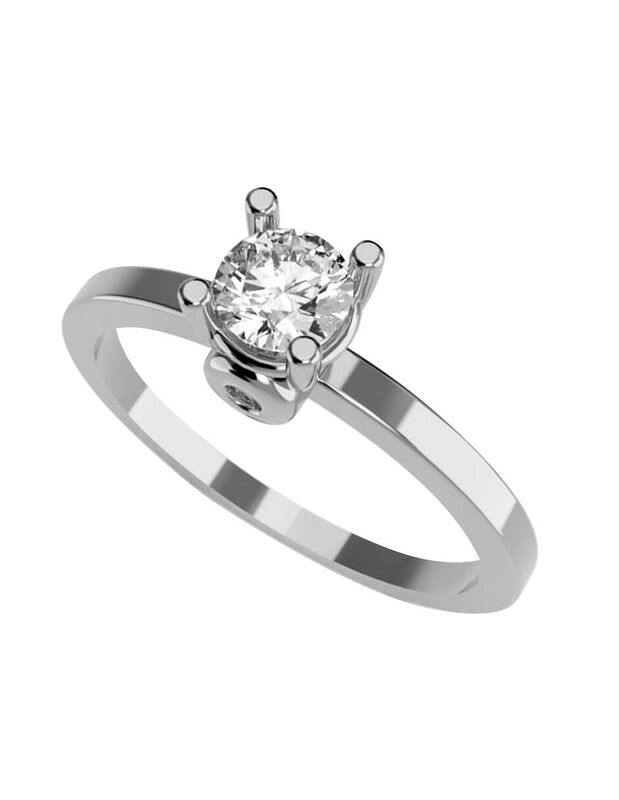 Anillo de Compromiso de 14K con Diamante de Lab... image number null