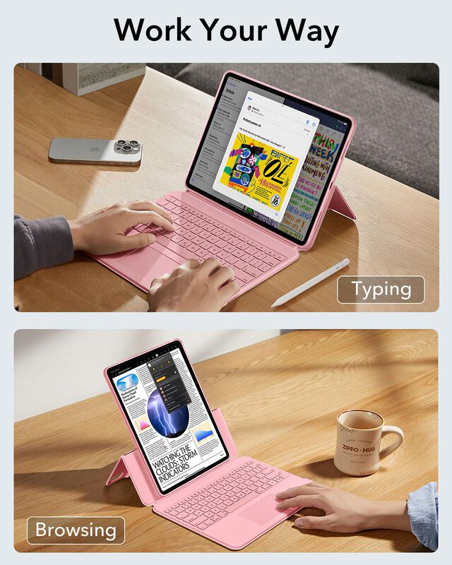 Funda Con Teclado Esr Ascend Para Ipad Air De 1... image number null