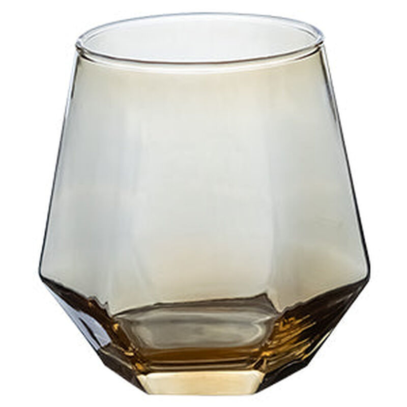 Set De 6 Vasos Hexagonales De Cristal &Aacute;mbar - 3... image number null