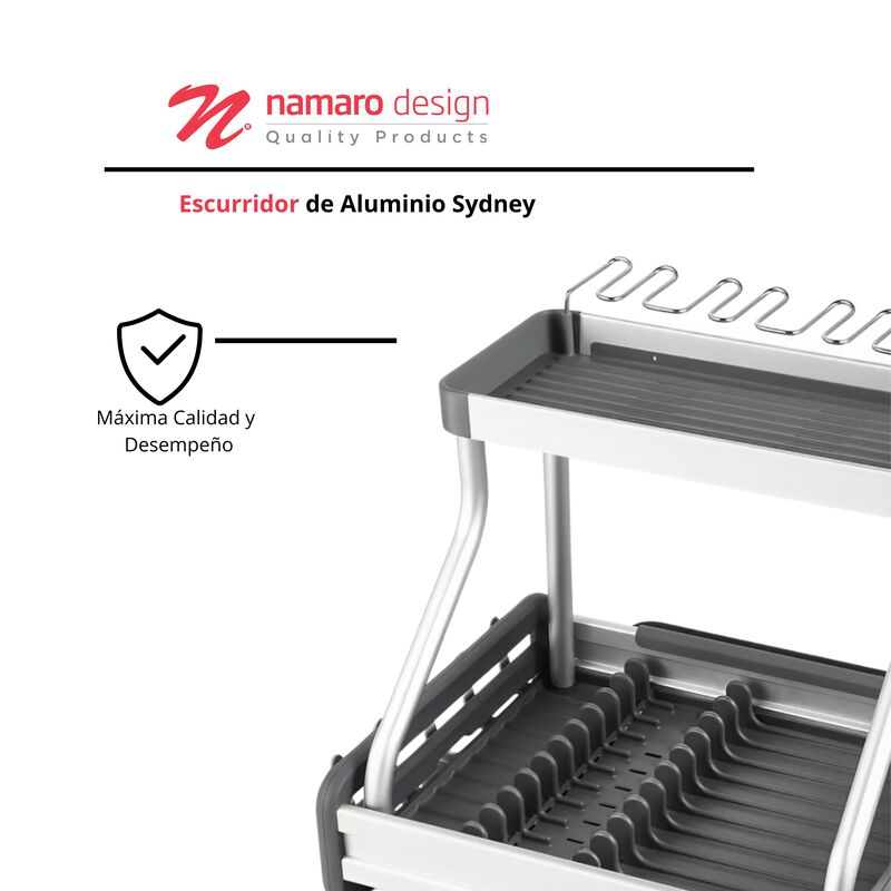 Escurridor De Aluminio Dos Niveles Sydney Namar... image number null