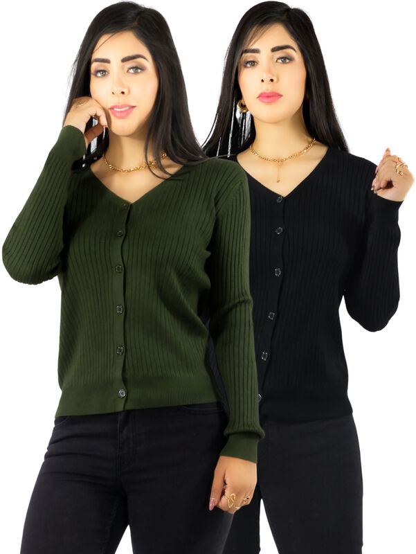 Set De 2 Suéteres De Mujer Manga Larga Suéteres... image number null