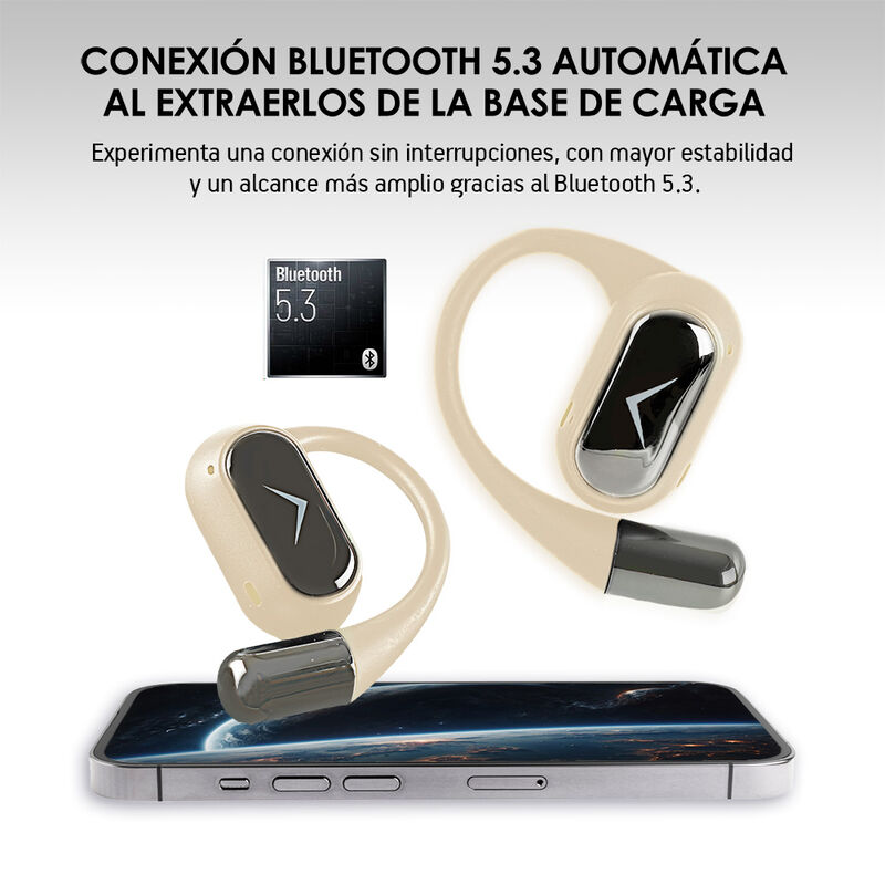 Audifonos Inalámbricos Sport Open Ear BT 5.3 Co... image number null