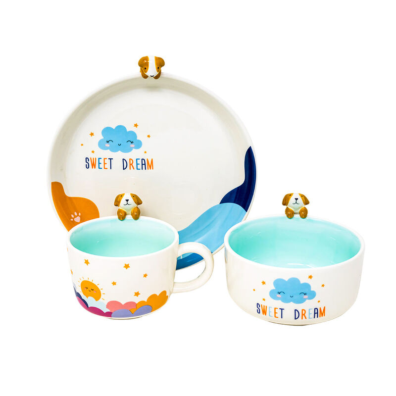 Vajilla Sweet Dream Blue Set Individual - Cer&aacute;m... image number null