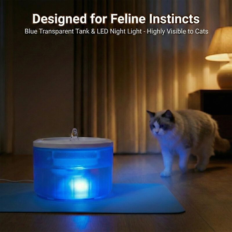 Fuente Para Gatos Haxgecgi 2.2l Silenciosa, Fil... image number null