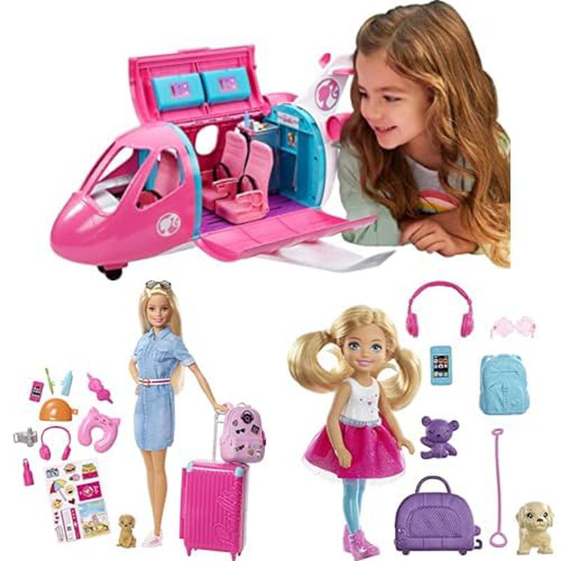 Set De Juego De Avi&oacute;n De Juguete Barbie Dreampl... image number null
