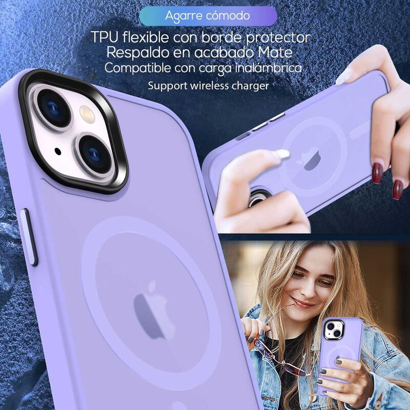 Funda TEKKU Matte Style para iPhone 15 PLUS Tra... image number null