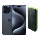 iPhone 15 Pro Max 256GB Azul E-SIM Reacondicionado + Power Bank 10,000mah