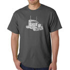 Camiseta Word Art Para Hombre - Keep On Truckin' - Gris