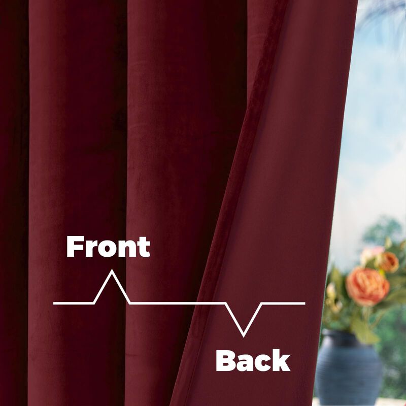 Cortinas Bgment Red Velvet 213 X 213 Cm Con Ais... image number null