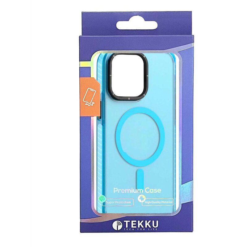 Funda TEKKU Matte Color para iPhone 15 Trans Az... image number null