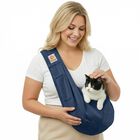 Transport&iacute;n Para Perros Tomkas Sling M Azul Oscuro 3‑5 kg