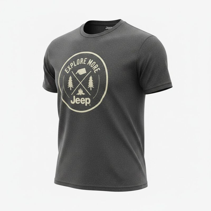 Playera Jeep Hombre Manga Corta Oxford Azul Ori... image number null