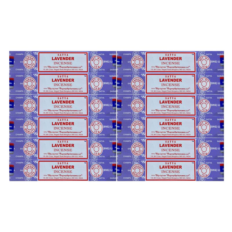 Incienso Satya Nag Champa Lavanda 12 Varillas image number null