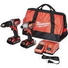 Combo Milwaukee 2697-22CT Rotomartillo 2607 + Llave Impacto 2656 M18 Profesional