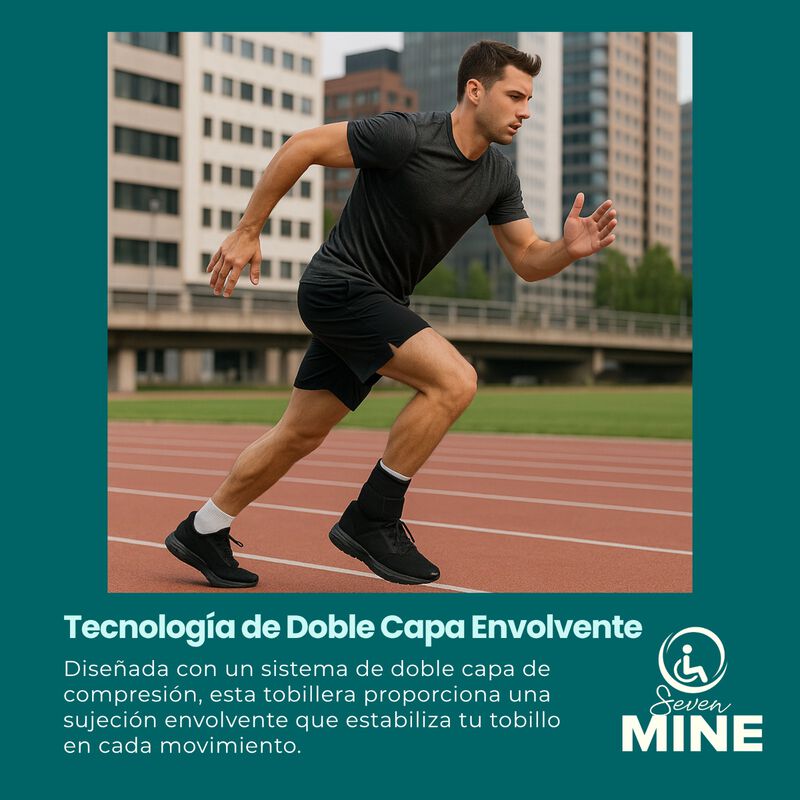 Tobillera Compresión Doble Capa 360° | Soporte ... image number null