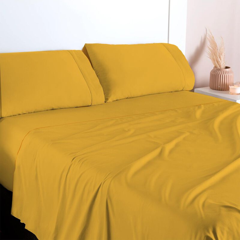 Juego De S&aacute;banas Queen Size Polo One Solid Mang... image number null