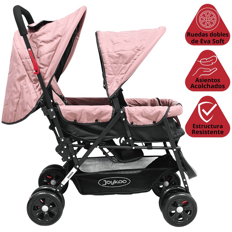 Carriola Doble para Beb&eacute;s Gemelar Plegable con ... image number null