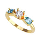 Anillo de Compromiso de 14K con Diamante de Laboratorio 0.20 CT F VS1 Talla 8.5 ORO AMARILLO 14K &ndash; / M1200-20-14Y-LG-85