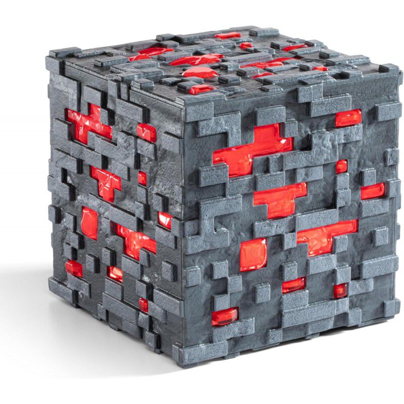 R&eacute;plica del mineral de Redstone con luz - Minec... image number null