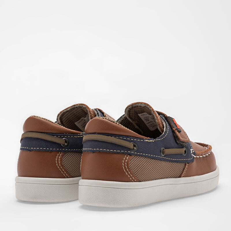 Audaz Zapato Casual De Piel Para Ni&ntilde;o Camel Mar... image number null