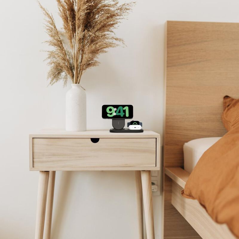 Cargador Inalámbrico Magnético 3 en 1 con Qi2 d... image number null