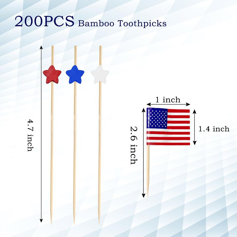 Palillos de c&oacute;ctel HXYCNNA 12 cm 200 unidades b... image number null