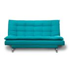 Sof&aacute; Cama Matrimonial 3 Posiciones Modelo Paris Turquesa