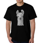 Camiseta Word Art Para Hombre - Llama - Negro